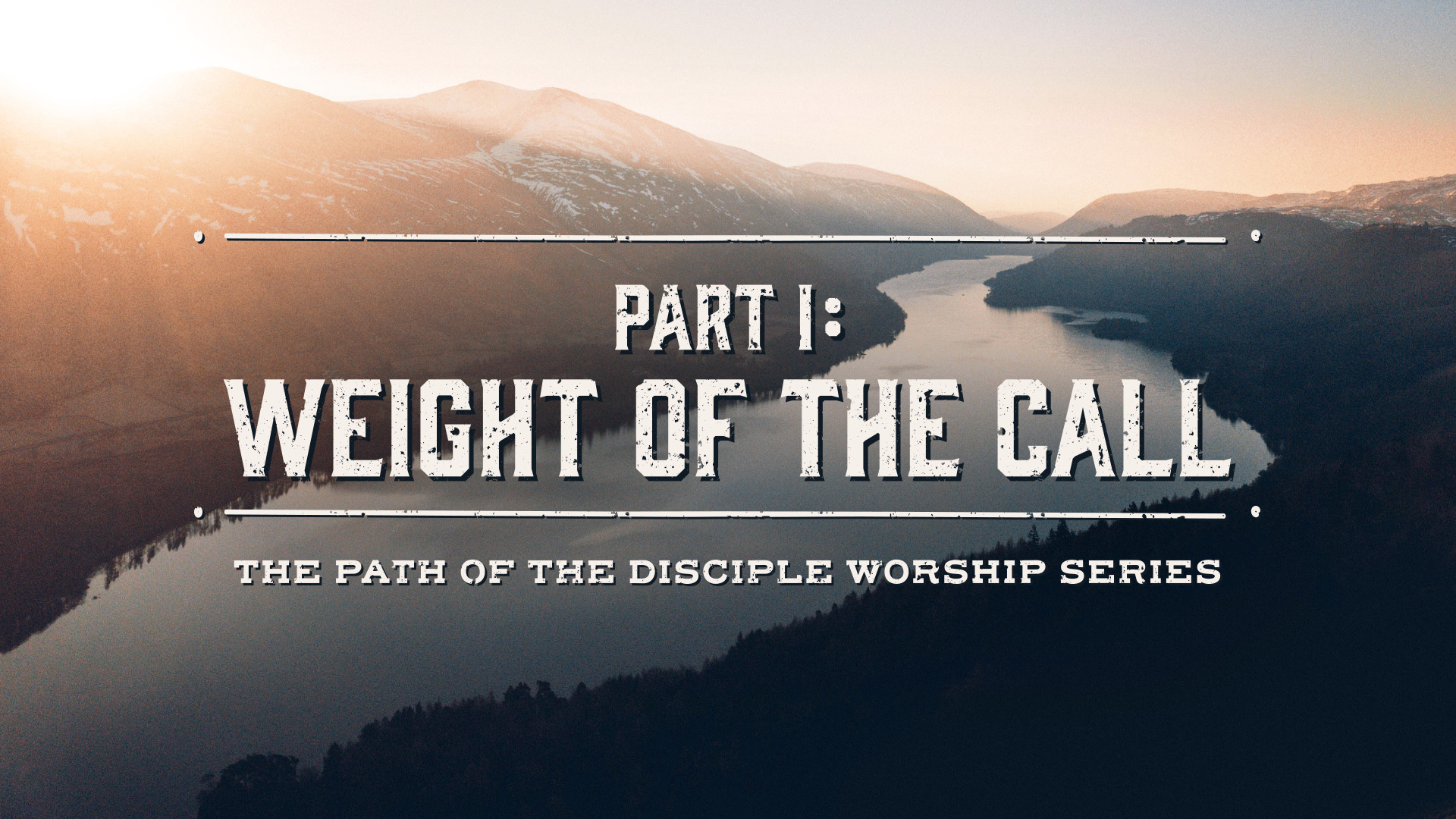 The Path of the Disciple: The Weight of the Call