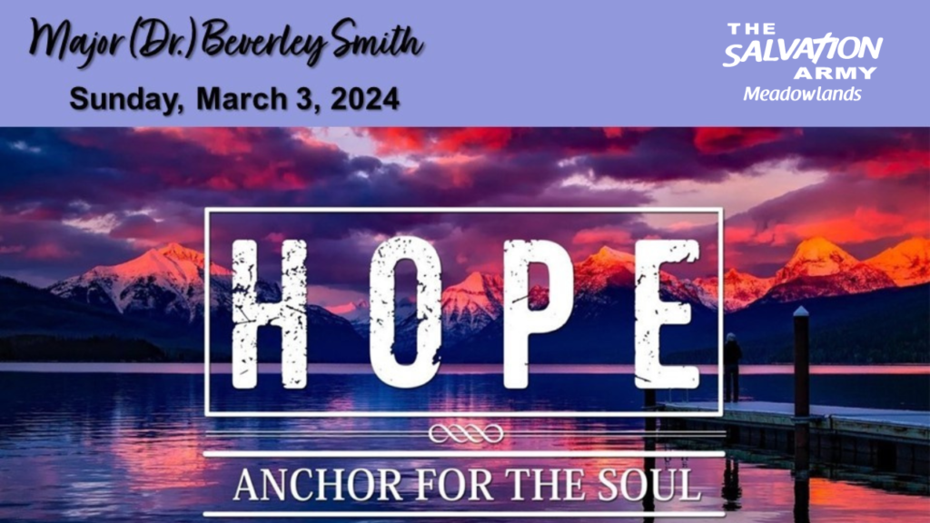 March 3, 2024 | Hope
